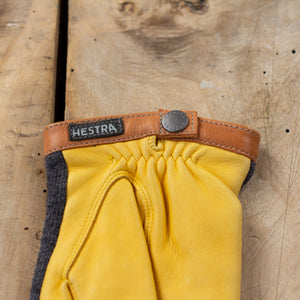 Handschuhe Deerskin WoolTricot - Charcoal Yellow